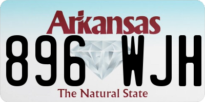 AR license plate 896WJH