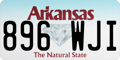 AR license plate 896WJI