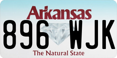 AR license plate 896WJK