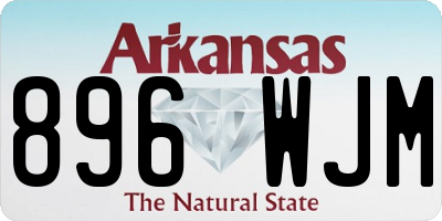 AR license plate 896WJM