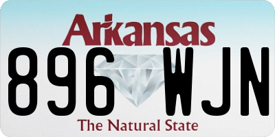 AR license plate 896WJN