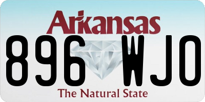 AR license plate 896WJO