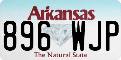 AR license plate 896WJP