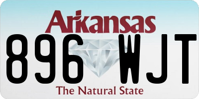 AR license plate 896WJT