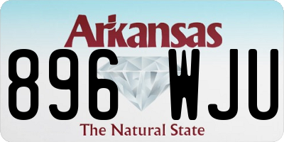 AR license plate 896WJU