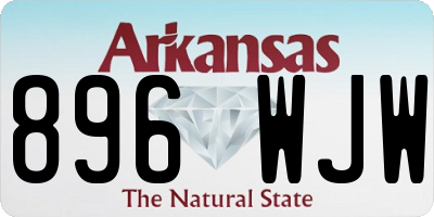 AR license plate 896WJW