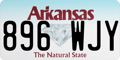 AR license plate 896WJY