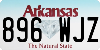 AR license plate 896WJZ