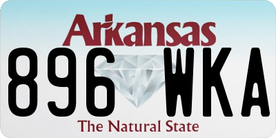 AR license plate 896WKA