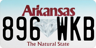 AR license plate 896WKB