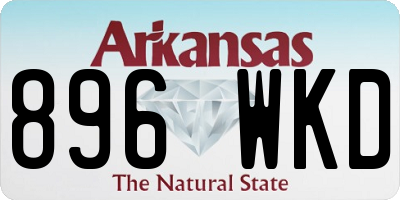 AR license plate 896WKD