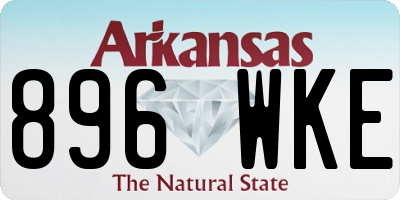 AR license plate 896WKE