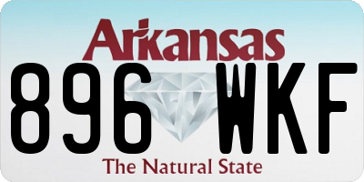 AR license plate 896WKF