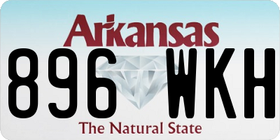AR license plate 896WKH