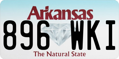AR license plate 896WKI