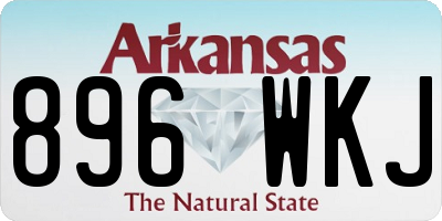 AR license plate 896WKJ