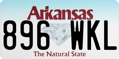 AR license plate 896WKL