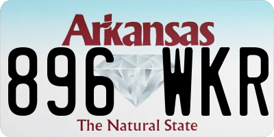AR license plate 896WKR