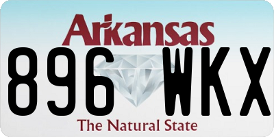AR license plate 896WKX