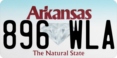 AR license plate 896WLA