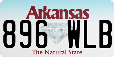 AR license plate 896WLB