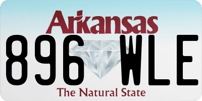 AR license plate 896WLE