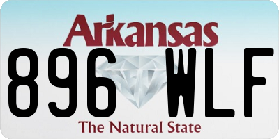 AR license plate 896WLF