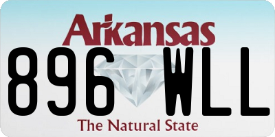 AR license plate 896WLL