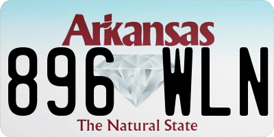 AR license plate 896WLN