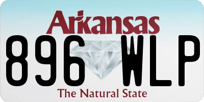 AR license plate 896WLP