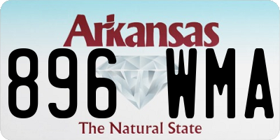 AR license plate 896WMA