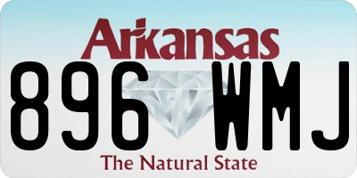 AR license plate 896WMJ