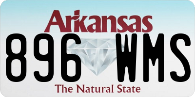 AR license plate 896WMS