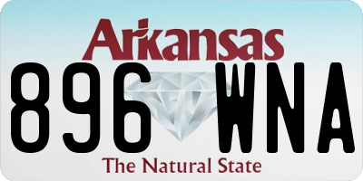 AR license plate 896WNA