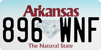 AR license plate 896WNF