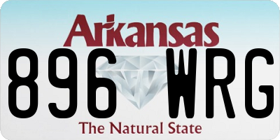 AR license plate 896WRG