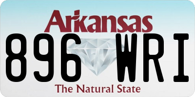 AR license plate 896WRI