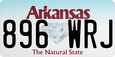 AR license plate 896WRJ