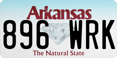 AR license plate 896WRK