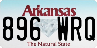 AR license plate 896WRQ