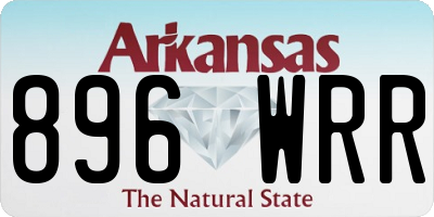 AR license plate 896WRR