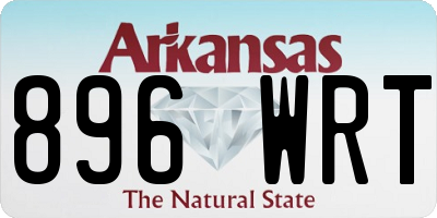 AR license plate 896WRT