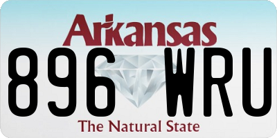 AR license plate 896WRU