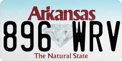 AR license plate 896WRV