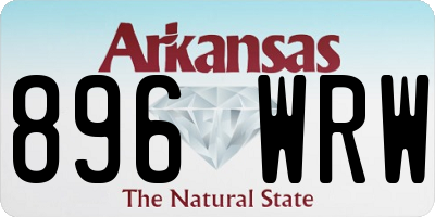 AR license plate 896WRW