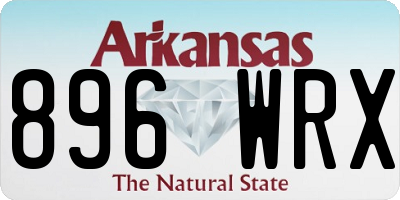 AR license plate 896WRX
