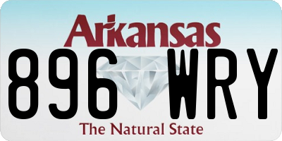 AR license plate 896WRY