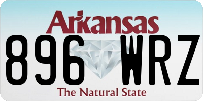AR license plate 896WRZ