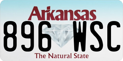 AR license plate 896WSC