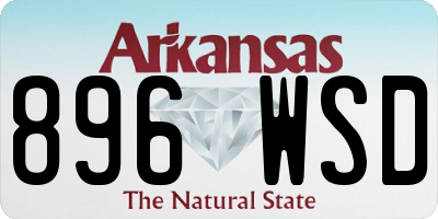 AR license plate 896WSD